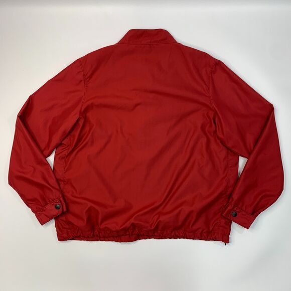 Weatherproof WP Golf Jacket Mens L Large Red Half Zip Pullover Water Resistant - Picture 9 of 15